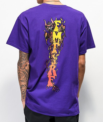 Empyre Mens Diablo Purple Tee Shirt New 