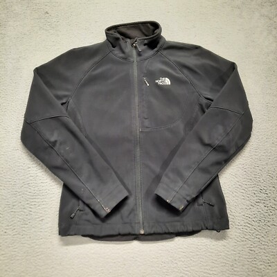 The North Face Apex Bionic Jacket Women Size Medium Black Fleece Lined  Softshell