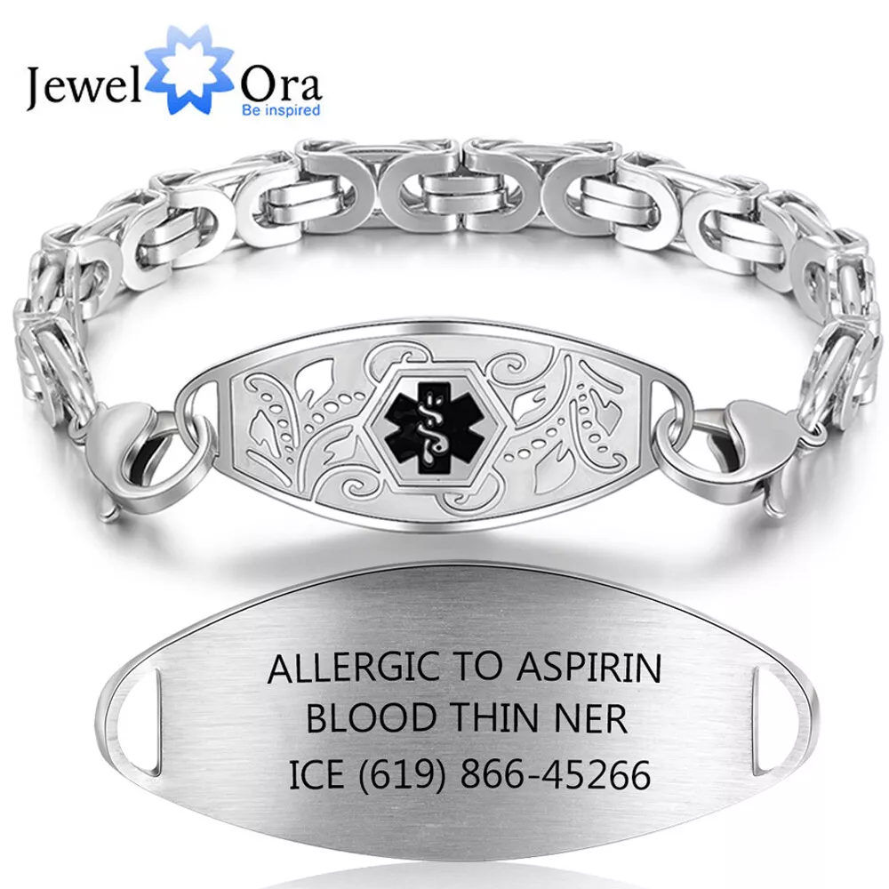 Adrenal Insufficiency Slim Sport Engraved Medical ID  Universal Medical  Data