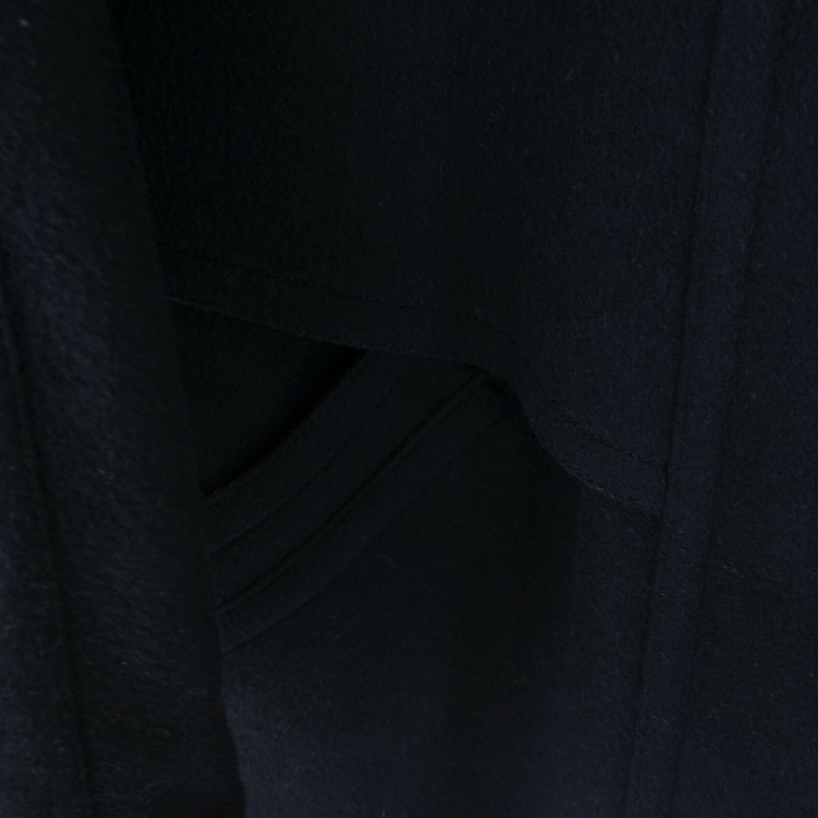 Womens Coat XL Size UK 18 EU 44 Vintage Dark Blue RAVENS Wool Overcoat image 8