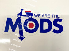 MODS, scooter, vespa, lambretta, piaggio, sticker decal