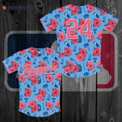 Rangers Margaritaville-Night Jersey Giveaway 2024 Custom Number