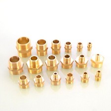 1/8 1/4 3/8 1/2 3/4 1" Male BSP Thread Coupler Brass Connector Fitting Adapter