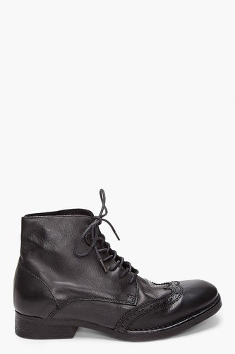 Black Leather Ankle Boots Size 