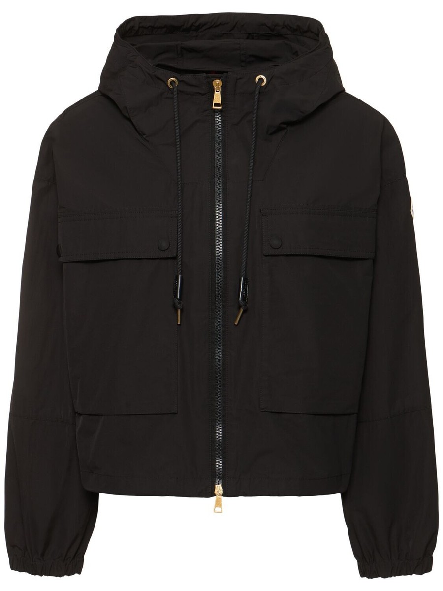 アウターその他 MONCLER 'Sauvan' parka Black MONCLER Sauvan $1495 Women's Black Hooded Jacket New | eBay