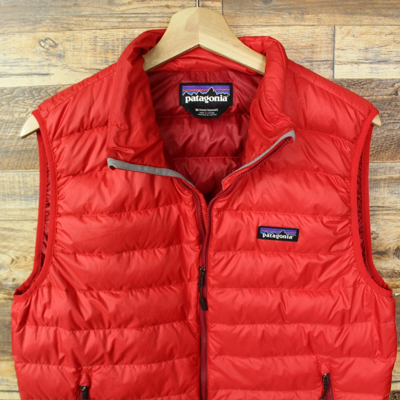 patagonia vest down puffer full zip jacket