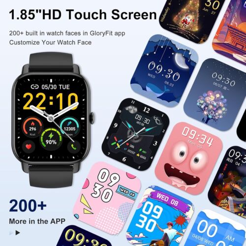 Smartwatch Uomo Donna con Effettua o Risposta Chiamate, 1.85" Orologio Digitale - Zdjęcie 6 z 43