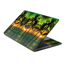 Skin Decal Wrap for MacBook Pro 13" Retina Touch, Sunset Palm Trees Ocean