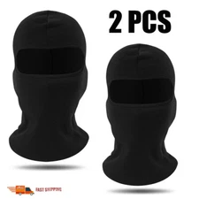 2 Pack Full Face Mask Windproof Fleece Winter Balaclava Ski Mask for Men Women