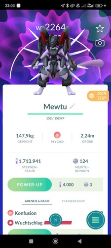 ✨Glückstausch✨ Rüstungs Mewtu Pokemon Go