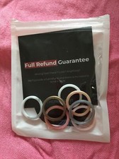 ThunderFit Born Victorious Womens Silicone Rings Wedding Bands 7 Pack Size 7