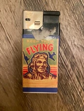 Vintage WW2 Scripto Series 1 Keep Them Flying Lighter Works Militaria