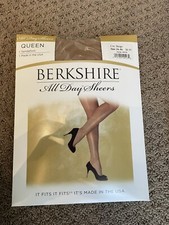 Berkshire Womens Panty Hose SZ 3X-4X City Beige QUEEN Nylons 15 beige and 2 Blk
