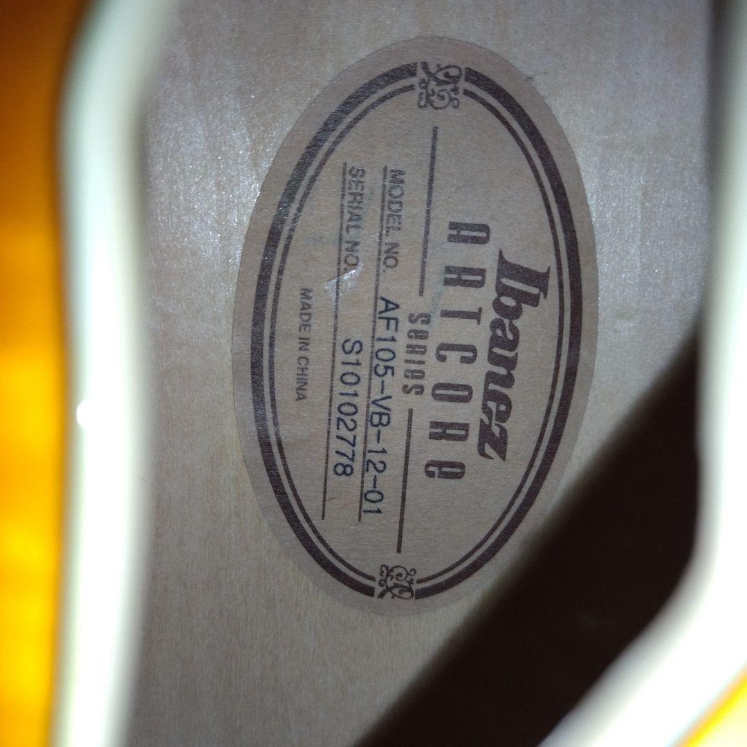 Ibanez guitar A F105-VB12-01 S10102778 Musical Instruments