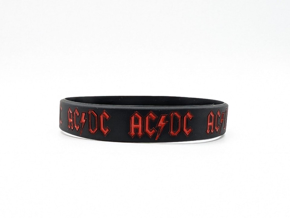 Rock Band Punk Music Bracelets AC/DC Heavy Metal Silicone Straps ...