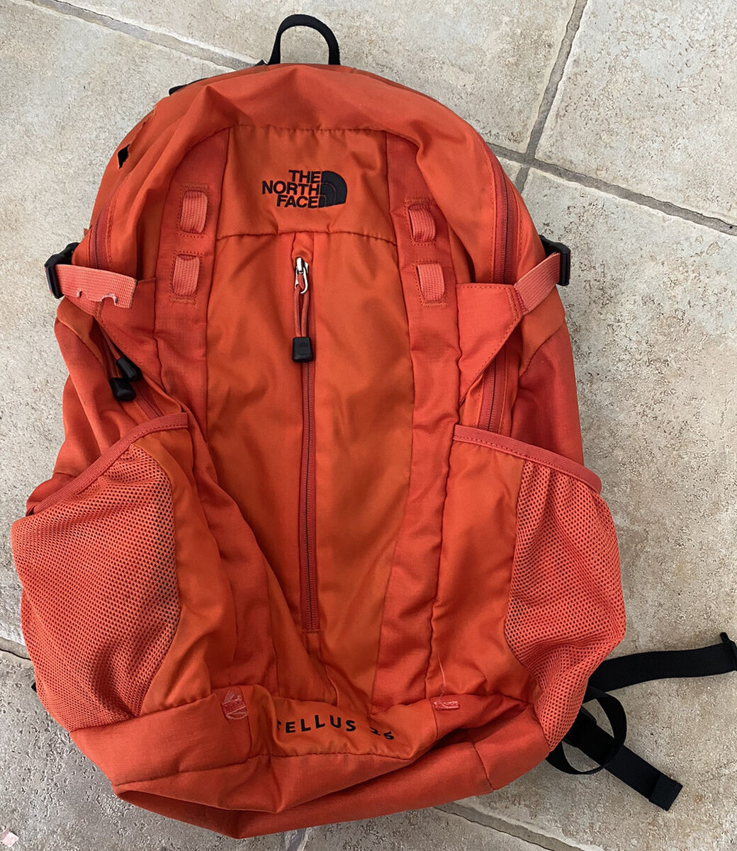 RARE The North Face Backpack Tellus 25L Orange and Black w RARE The North Face Backpack Tellus 25L Orange and Black w