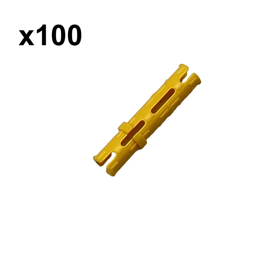 Technik Pins Klemmbausteine I 100 Stück I Gr. 3L GoBricks I Gelb | 6558 | Bricks