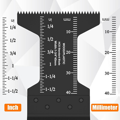 Kyoffiie 10 Pack Oscillating Saw Blades, 1-3/4'' Quick Release Black - New
