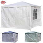 2er Set Seitenteile für Pavillon 3x3x2,5m Fenster Seitenwand Farbauswahl