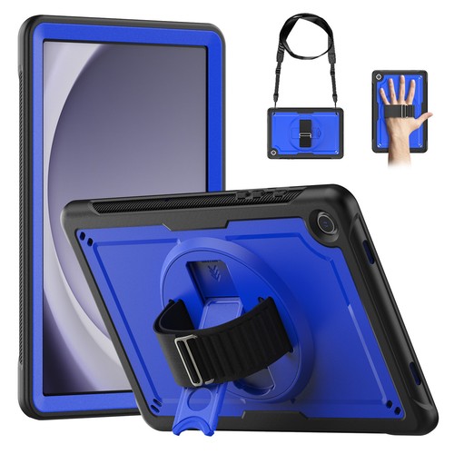 Für Samsung Galaxy Tab A9 Plus / A9 Robuste Hülle mit drehbarem Ständer Band - Bild 14 von 17