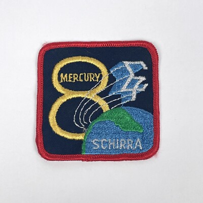 NASA Mercury 8 Sigma 7 Schirra Space Mission 3'' Square Embroidered Patch