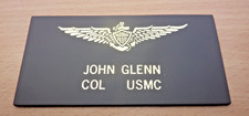 JOHN GLENN NASA Patch Abzeichen Leder COL USMC 10x5cm NEU