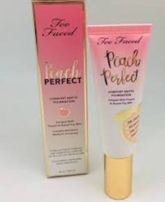 Too Faced Peach Perfect COMFORT MATTE FOUNDATION 1.6 Fl Oz~ Pick Your Shade