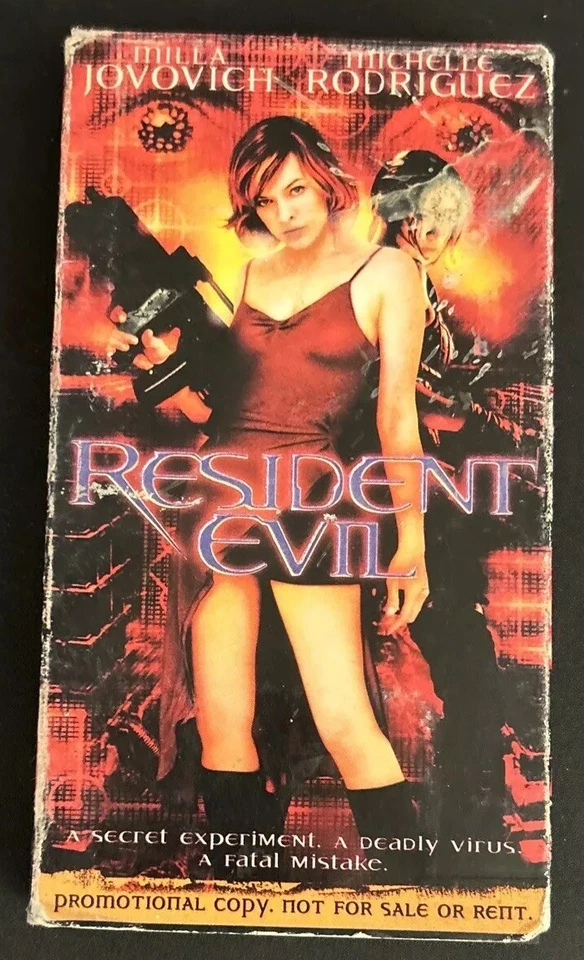 Resident Evil VHS Tape Promo Milla Jovovich Michelle Rodriguez (Promotional Copy Foto 3 de 4