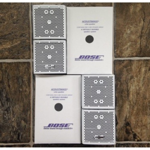 2 Altavoces Bose Mint Doble Cubo Blanco DoubleShot/Acoustimass - Imagen 4 de 10