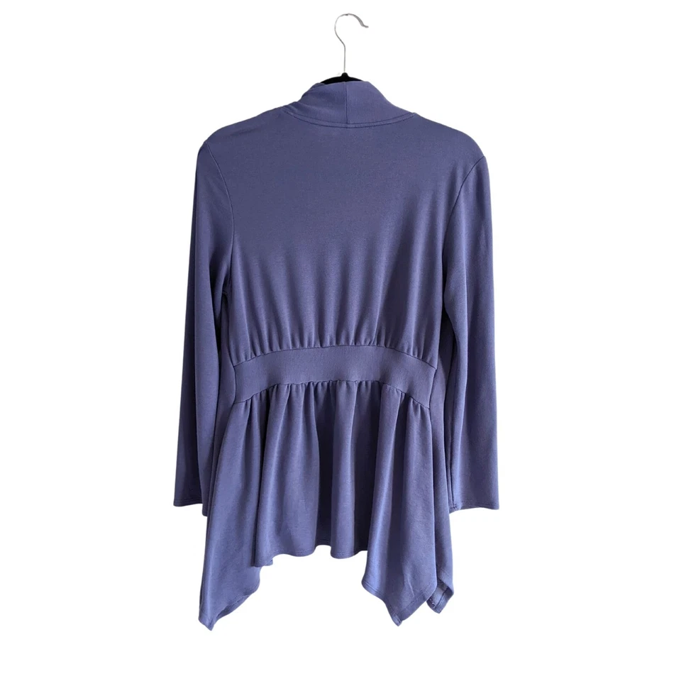 Cárdigan Tresics Azul Cascada, Frente Abierto, Talla S Foto 4 de 4