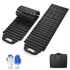 39"x11" Tire Traction Mats Emergency Recovery Track for Car Truck in Mud Snow