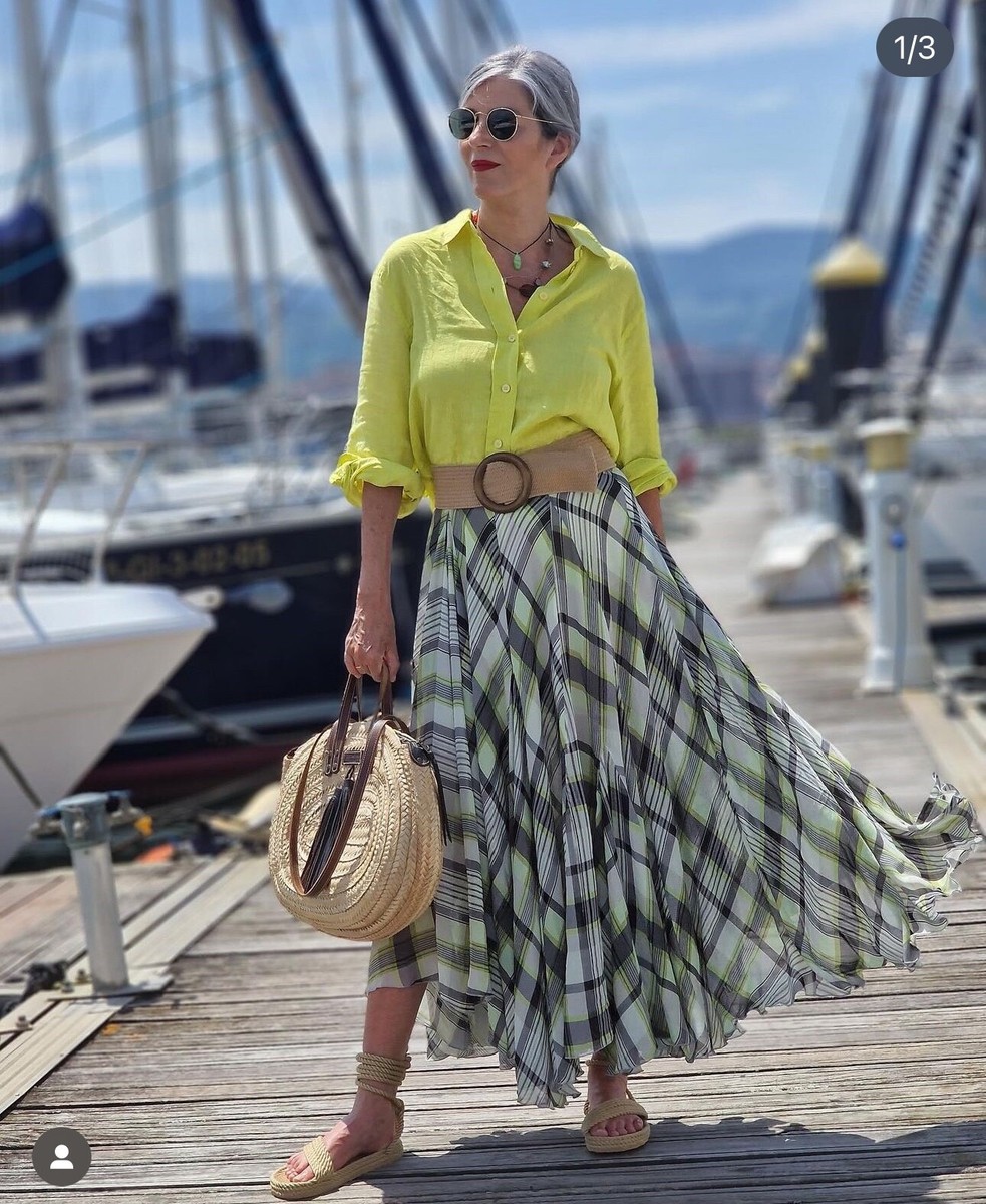 【新品】ハーリップトゥ　Plaid Jacquard Midi Skirt　M 新品】ハーリップトゥ Plaid Jacquard Midi Skirt M