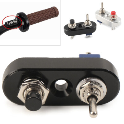 7/8'' Handlebar Mini Dual Toggle Switch Push Button For Horn Headlight ON-OFF