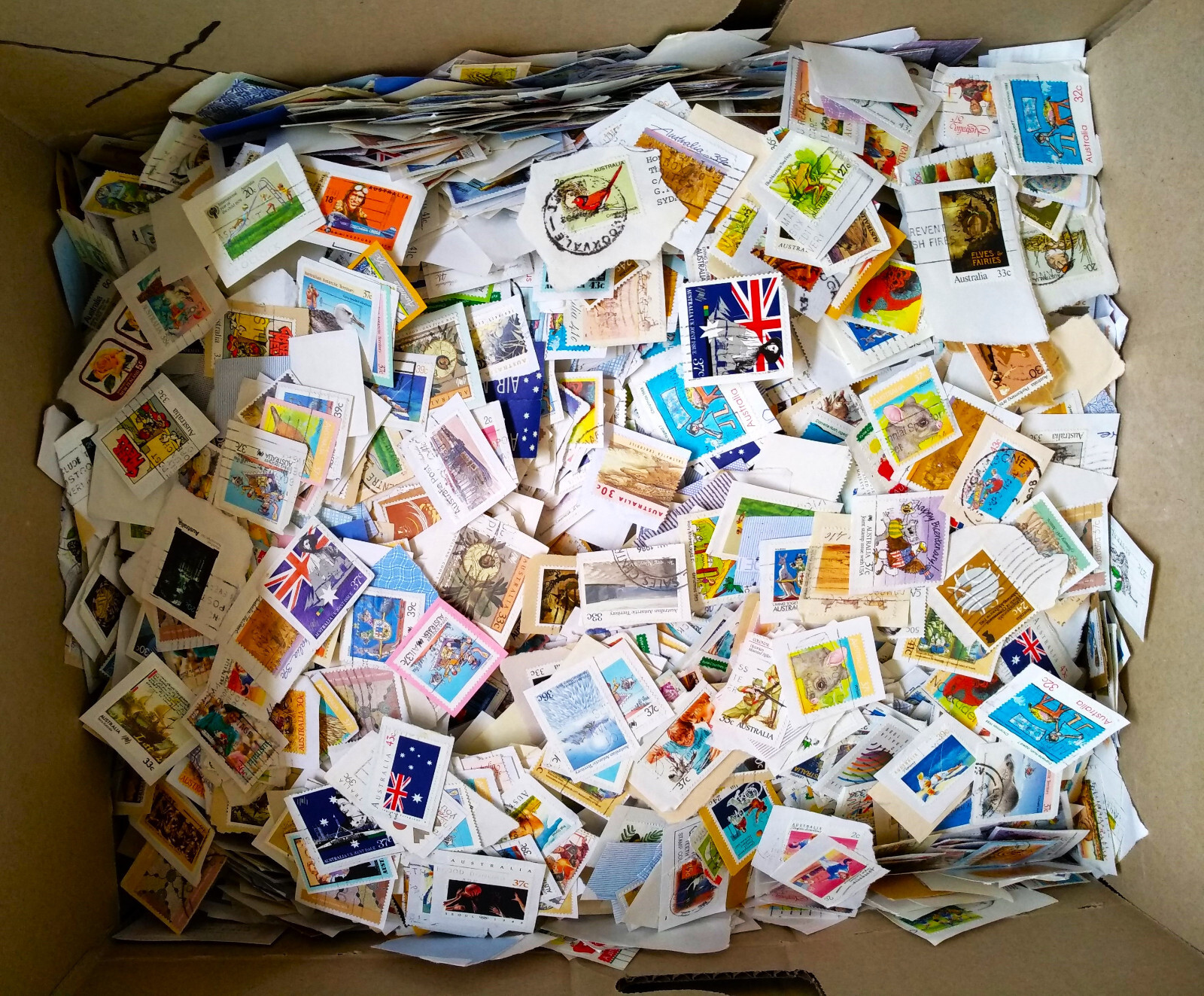 USED AUSTRALIAN STAMPS 15 KG BULK KILOWARE UP TO 1 HUGE BOX eBay