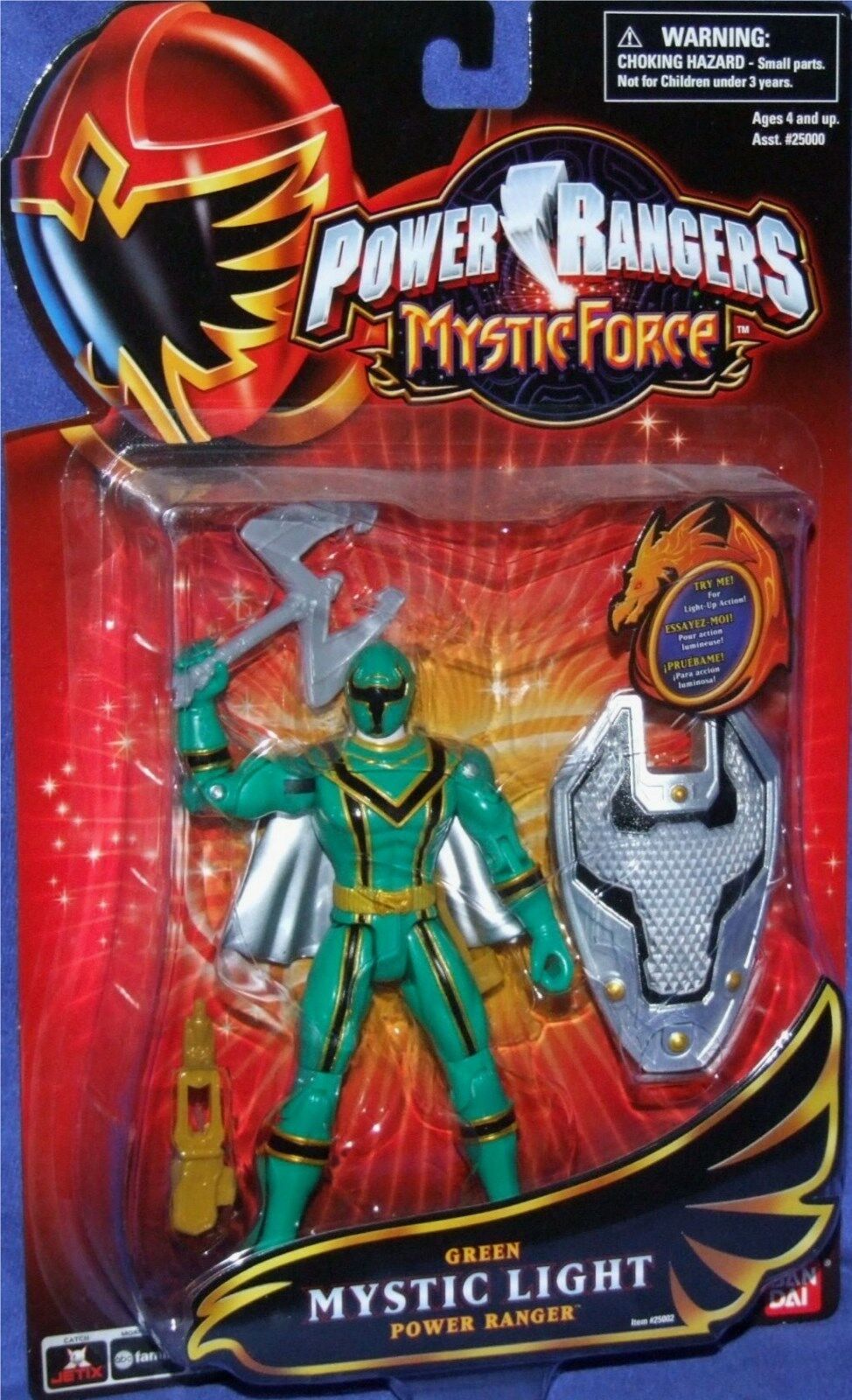 Power Rangers Mystic Force Green Mystic Light Ranger New Factory Sealed 2006