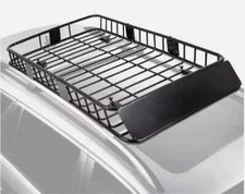 Universal Roof Rack w/Extension Cargo SUV Top Luggage Carrier Basket Holder64''