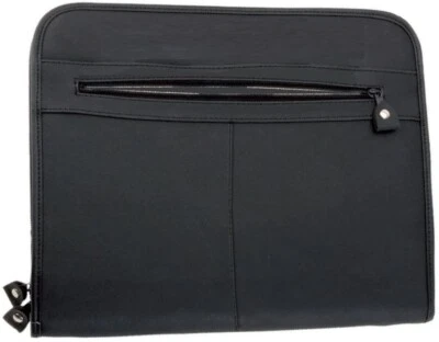 Alassio 30013 - Reißverschlussmappe Milano DIN A4 aus Leder schwarz 2. Wahl