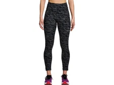 $85 Saucony Women’s Fortify Crop Tights- Finesse Grey Print-XLarge-New With Tag