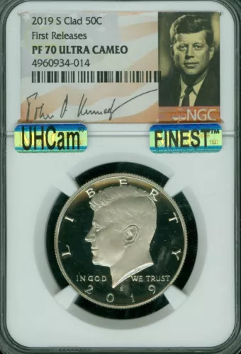 2019 S KENNEDY CLAD HALF DOLLAR NGC PF70 UHCam F.R. MAC FINEST MAC SPOTLESS *