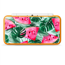 Skins Decal Wrap for Nintendo 2DS XL - watermelon pattern palm