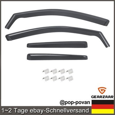 Windabweiser Regenabweiser Set Passt für VW Golf 7 5G Bj. 2012-2019  Rauchgrau