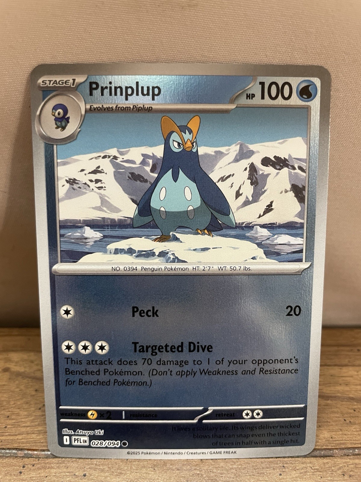 Prinplup 028/094 Me02: Phantasmal Flames Reverse Holo