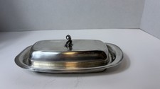 Beurrier plaqué argent B Roger’s Silver Co #1997 (sans doublure en verre) 8 x 4 x 3