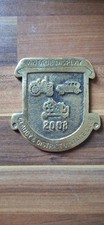 Brass Claudy & District Vintage Vehicle Club Badge Plaque Irish Classic 2008