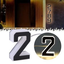 Water Proof LED House Number With Modern Design For Nighttime Illumination