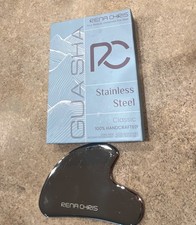Rena Chris Gua Sha Facial Tools, Stainless Steel Guasha Tool for Acupuncture, Ma