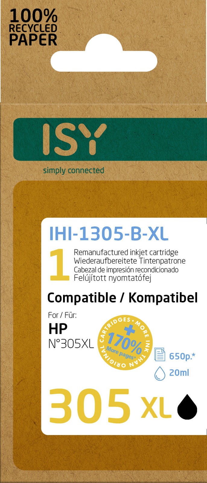 ISY IHI-1305-B-XL Тонировочный патрон Schwarz 6790₽