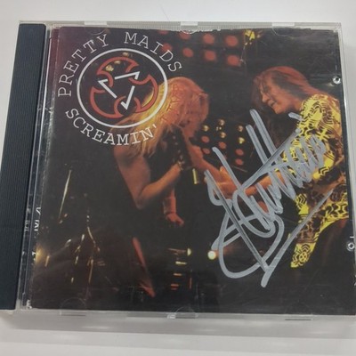 PRETTY MAIDS SCREAMIN' LIVE Promo CD Signed