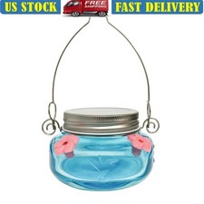 Hummingbird Feeder Glass Mason Jar Easy Clean Leakproof 4 Ports Dishwasher Safe