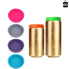Colorful Silicone Can Covers - Reusable 6 Pack for All Standard Drinks